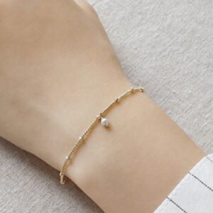 &Copenhagen Simple Pearl Armband Gylt Silvur